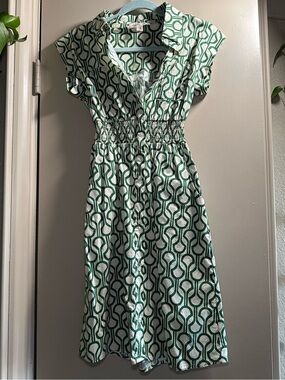 Monteau Geometric Printed Dress